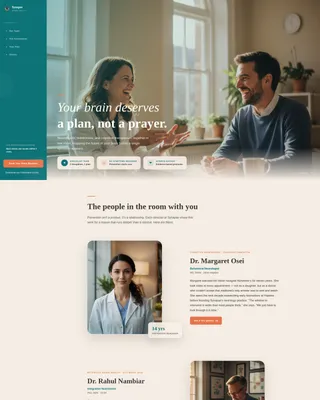 Brain Health Clinic Landing Page Template