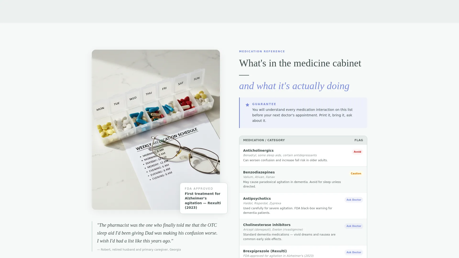 Dementia Caregiver Support Landing Page Template