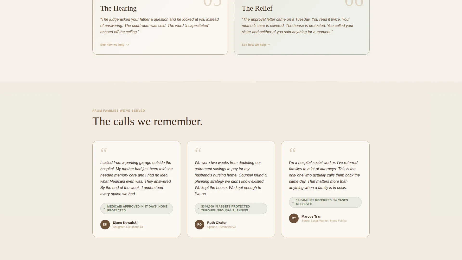 Elder Law Attorney Landing Page Template