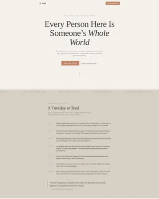 Memory Care Donation Landing Page Template