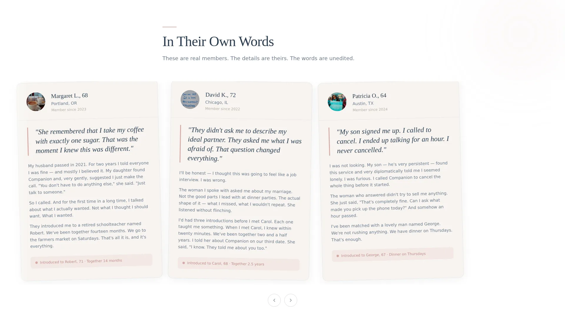 Senior Matchmaking Service Landing Page Template