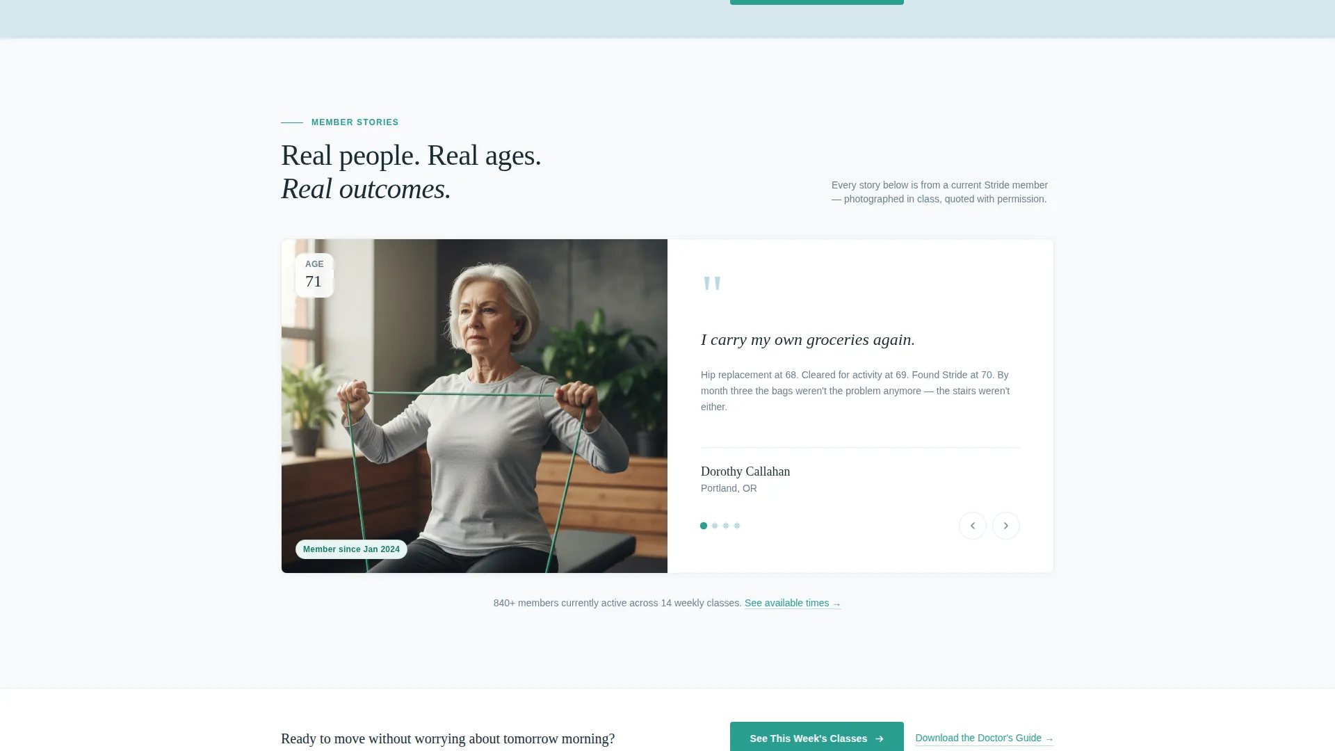 Senior Fitness Landing Page Template