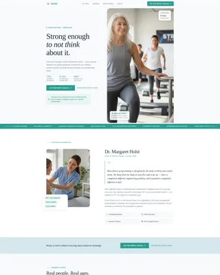 Senior Fitness Landing Page Template