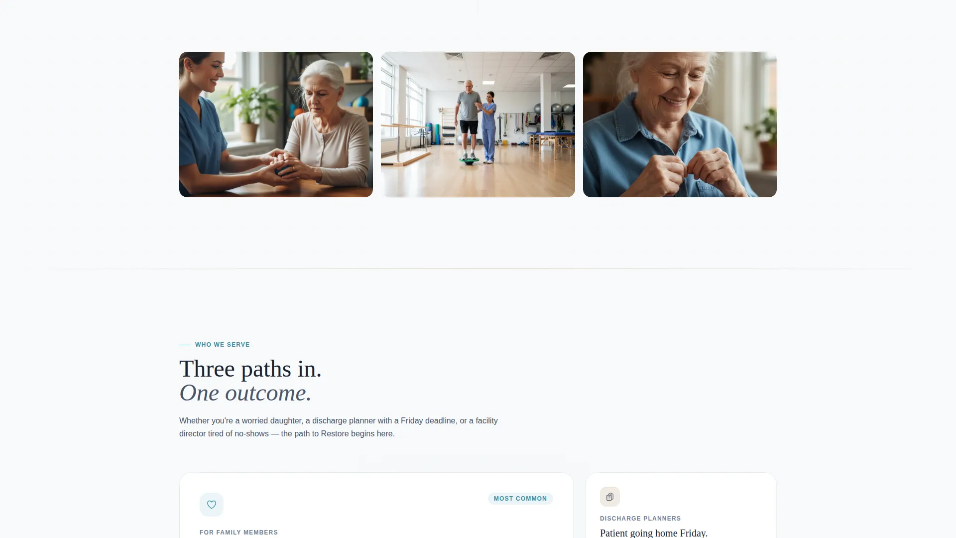 Senior Occupational Therapy Landing Page Template