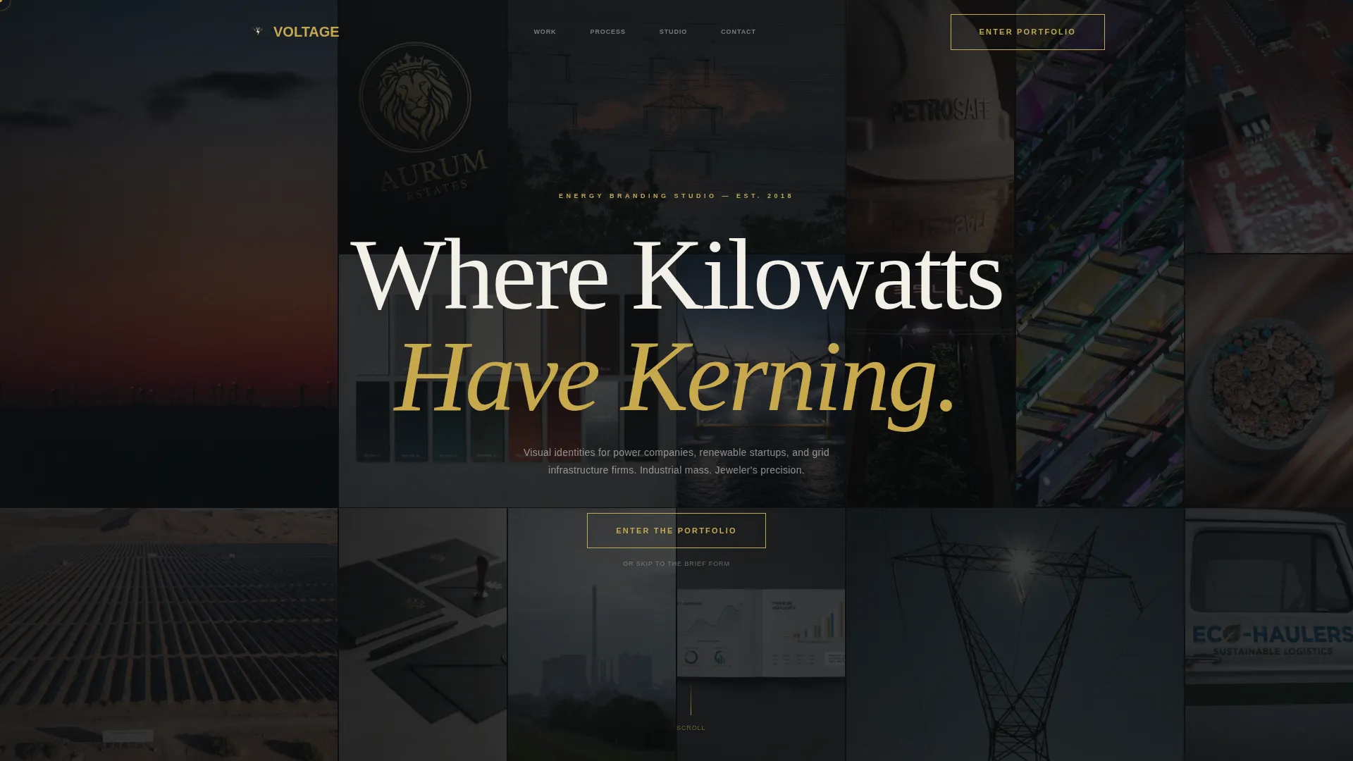 Energy Branding Agency Landing Page Template