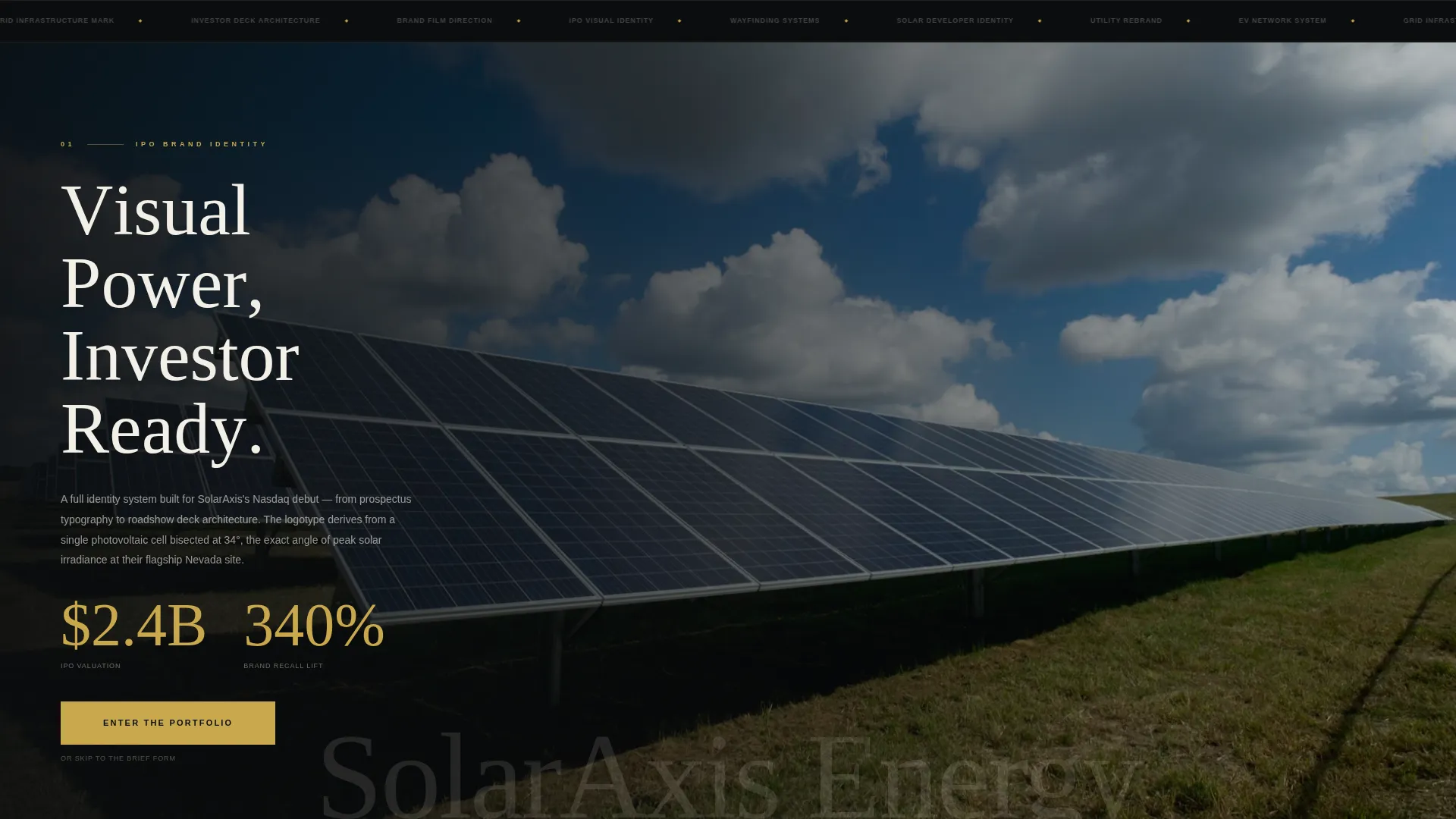 Energy Branding Agency Landing Page Template