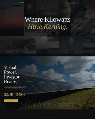 Energy Branding Agency Landing Page Template