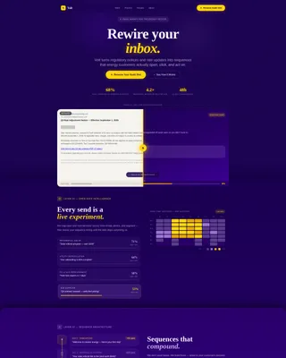 Energy Email Marketing Agency Landing Page Template