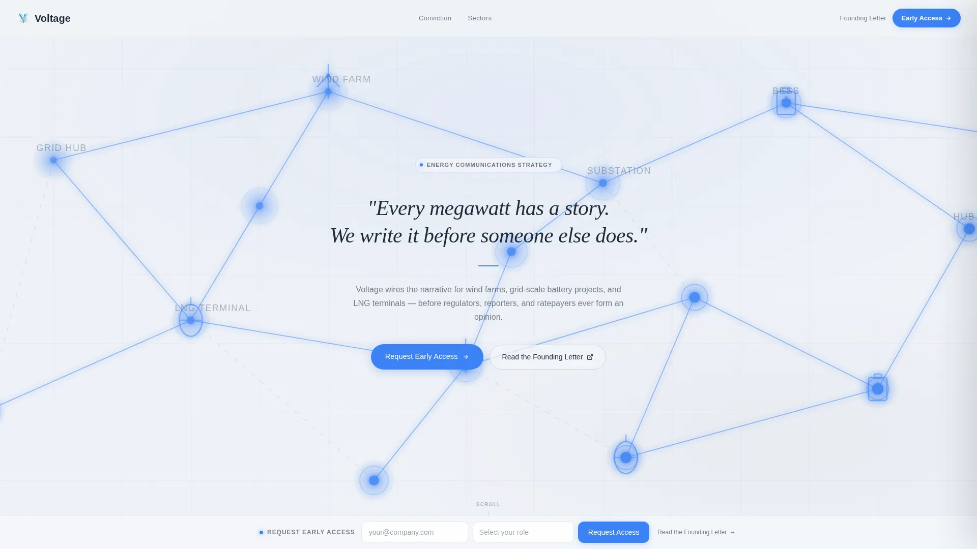 Energy PR Agency Landing Page Template