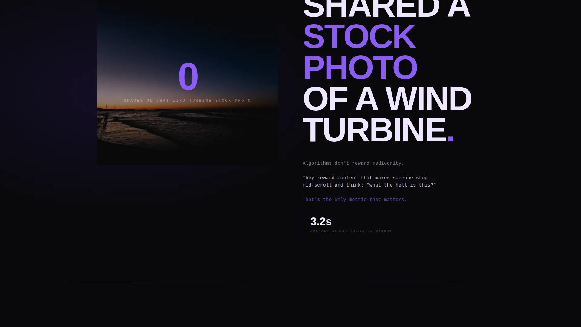 Bold Brutalist Energy Agency Landing Page Template