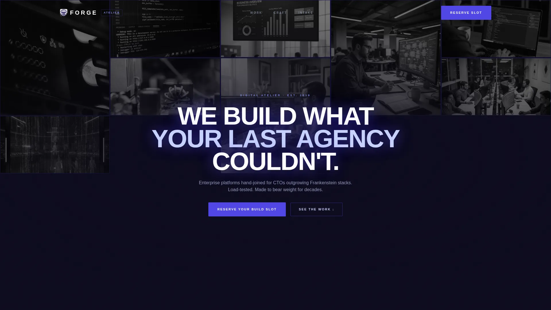 Enterprise Web Development Agency Landing Page Template