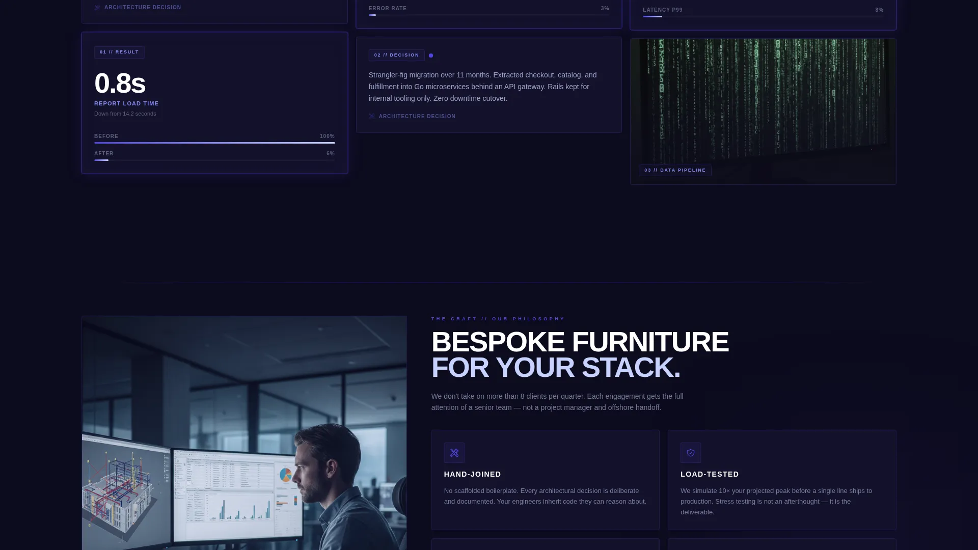 Enterprise Web Development Agency Landing Page Template