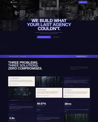 Enterprise Web Development Agency Landing Page Template