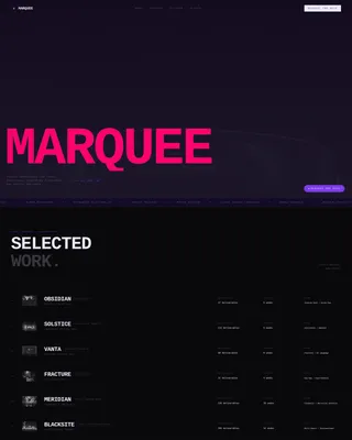Branding Agency Landing Page Template - Marquee