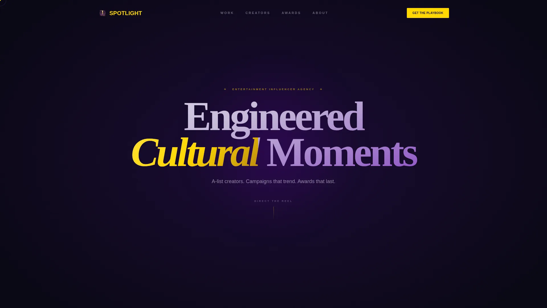 Award-Winning Influencer Marketing Agency Landing Page
