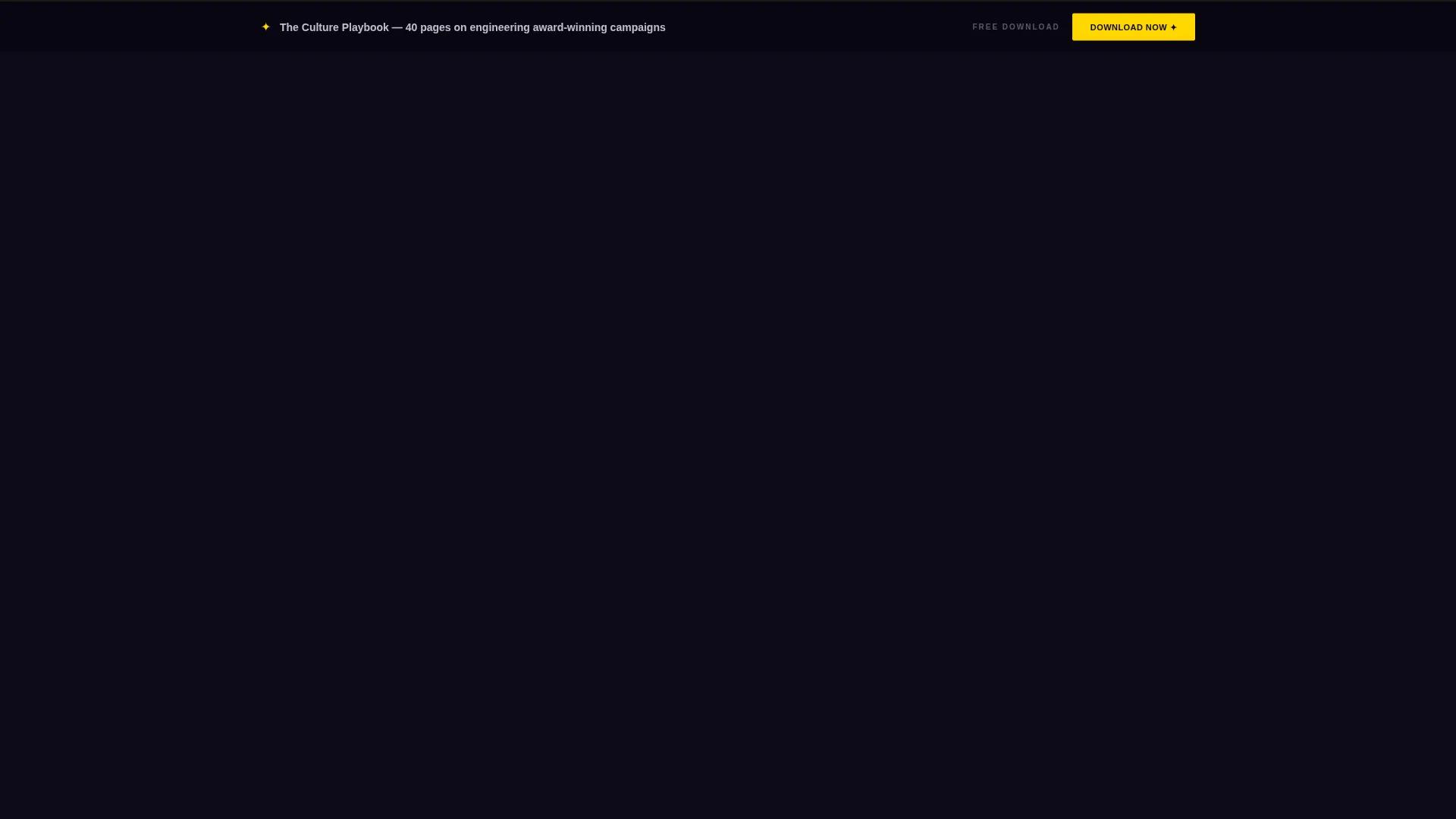 Award-Winning Influencer Marketing Agency Landing Page