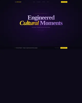 Award-Winning Influencer Marketing Agency Landing Page