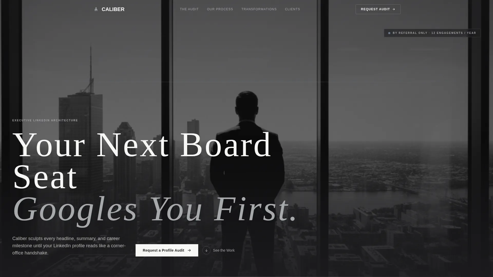 Executive & C-Suite Career Specialist Professional Website Template