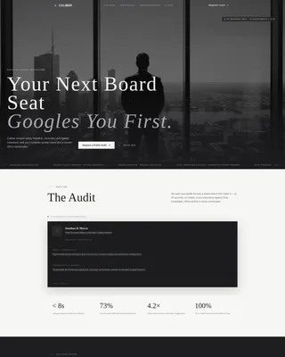 Executive & C-Suite Career Specialist Professional Website Template