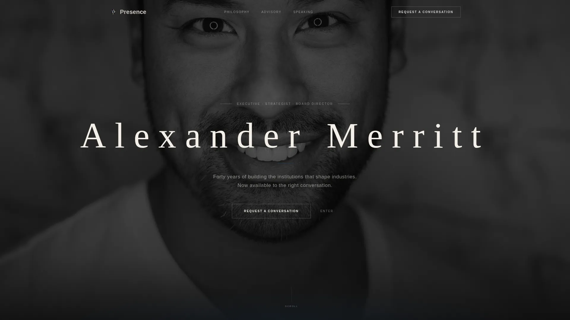 Specialist Executive & C-Suite Career Portfolio & Case Study Website Template