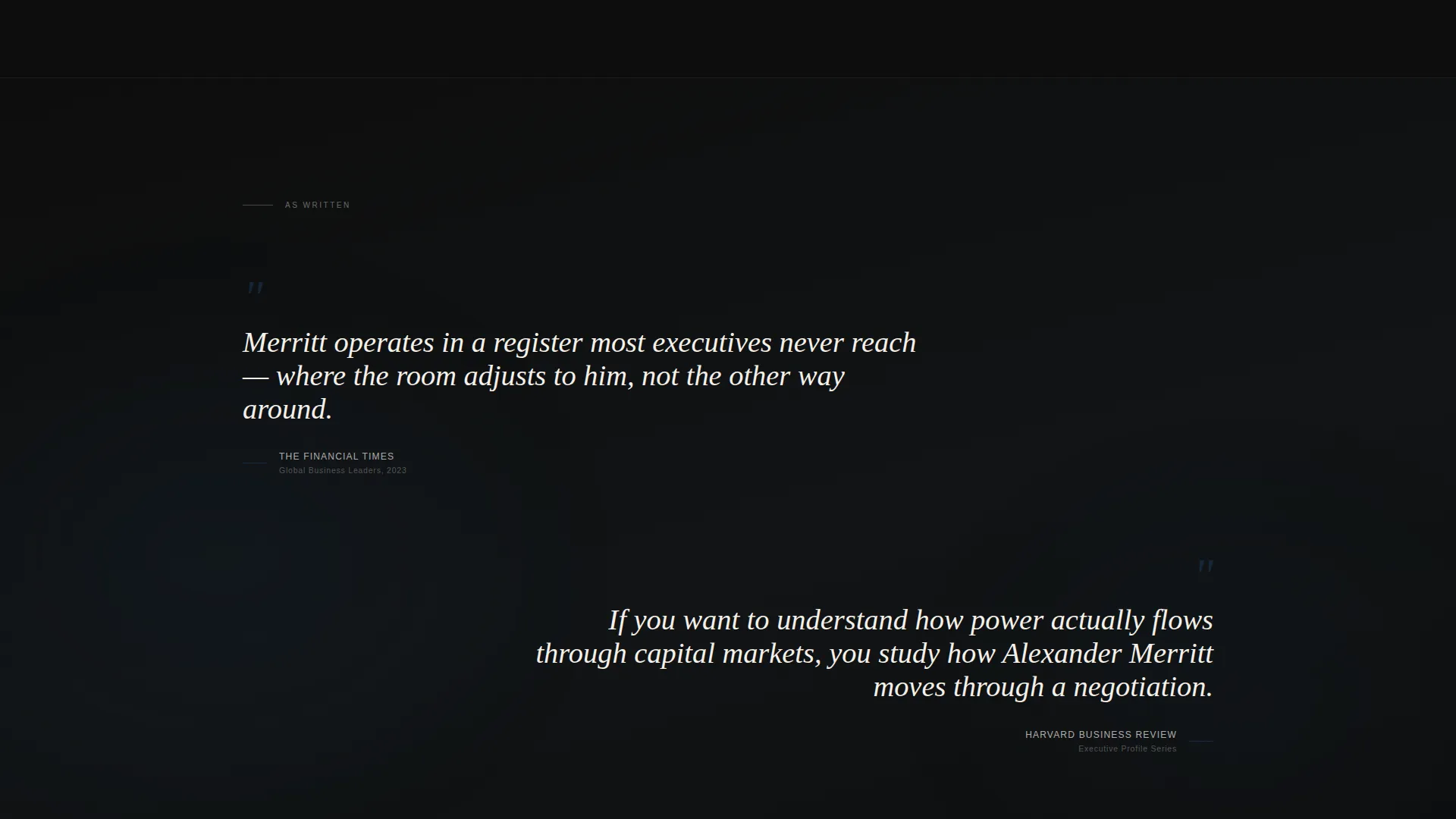 Specialist Executive & C-Suite Career Portfolio & Case Study Website Template
