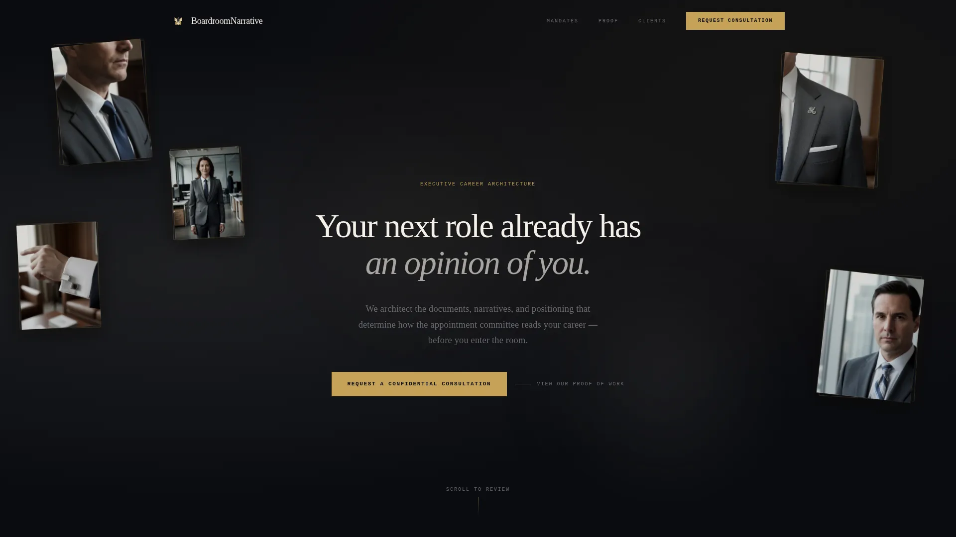 Executive & C-Suite Career Careers Website Template