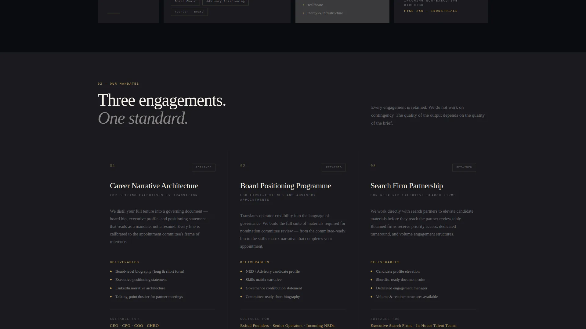 Executive & C-Suite Career Careers Website Template