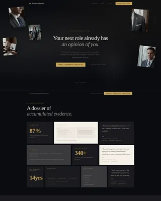 Executive & C-Suite Career Careers Website Template