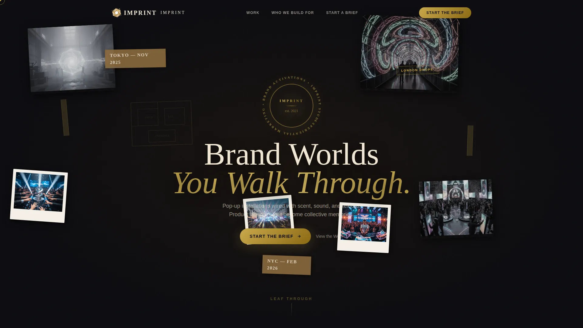 Experiential Marketing Agency Landing Page Template
