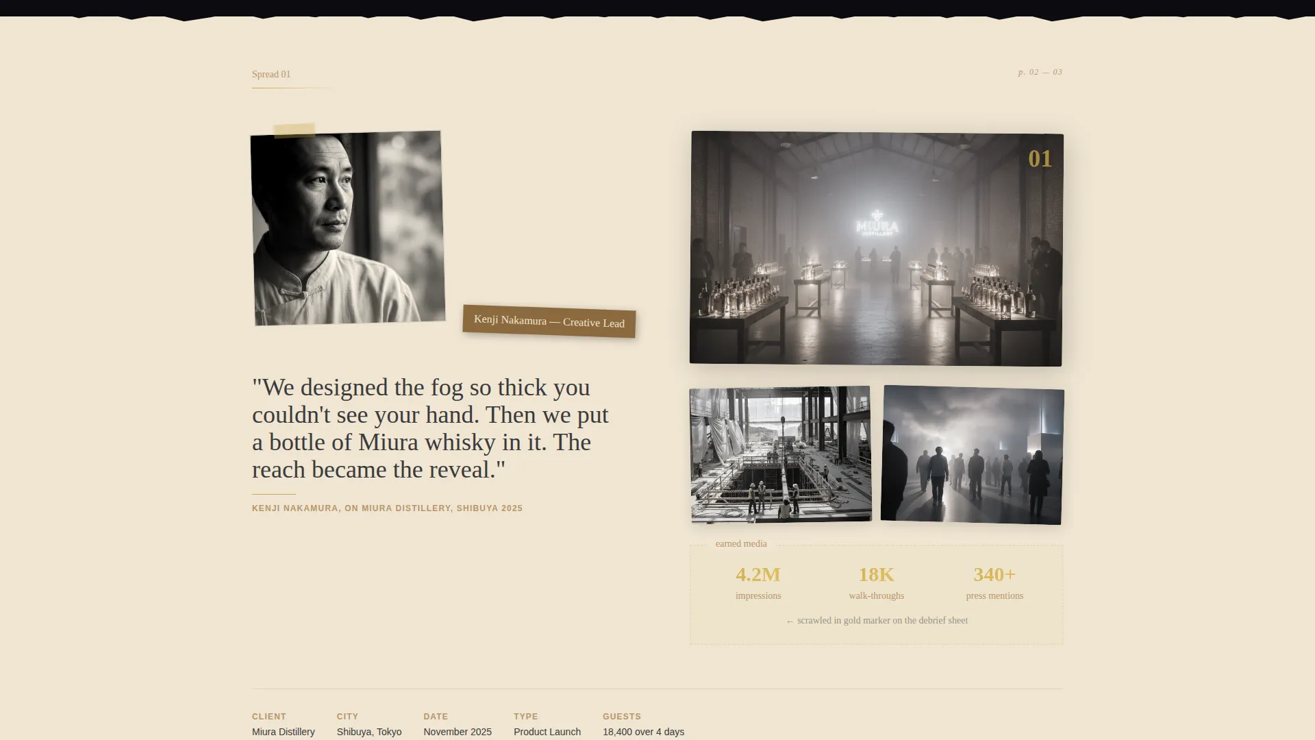 Experiential Marketing Agency Landing Page Template