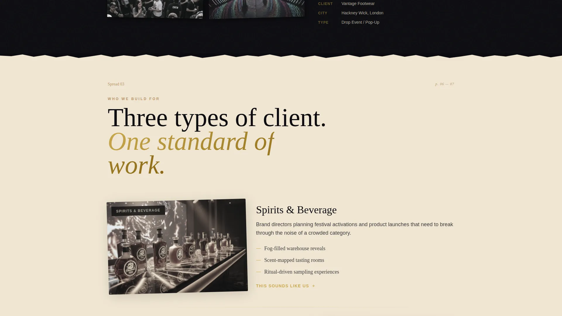 Experiential Marketing Agency Landing Page Template