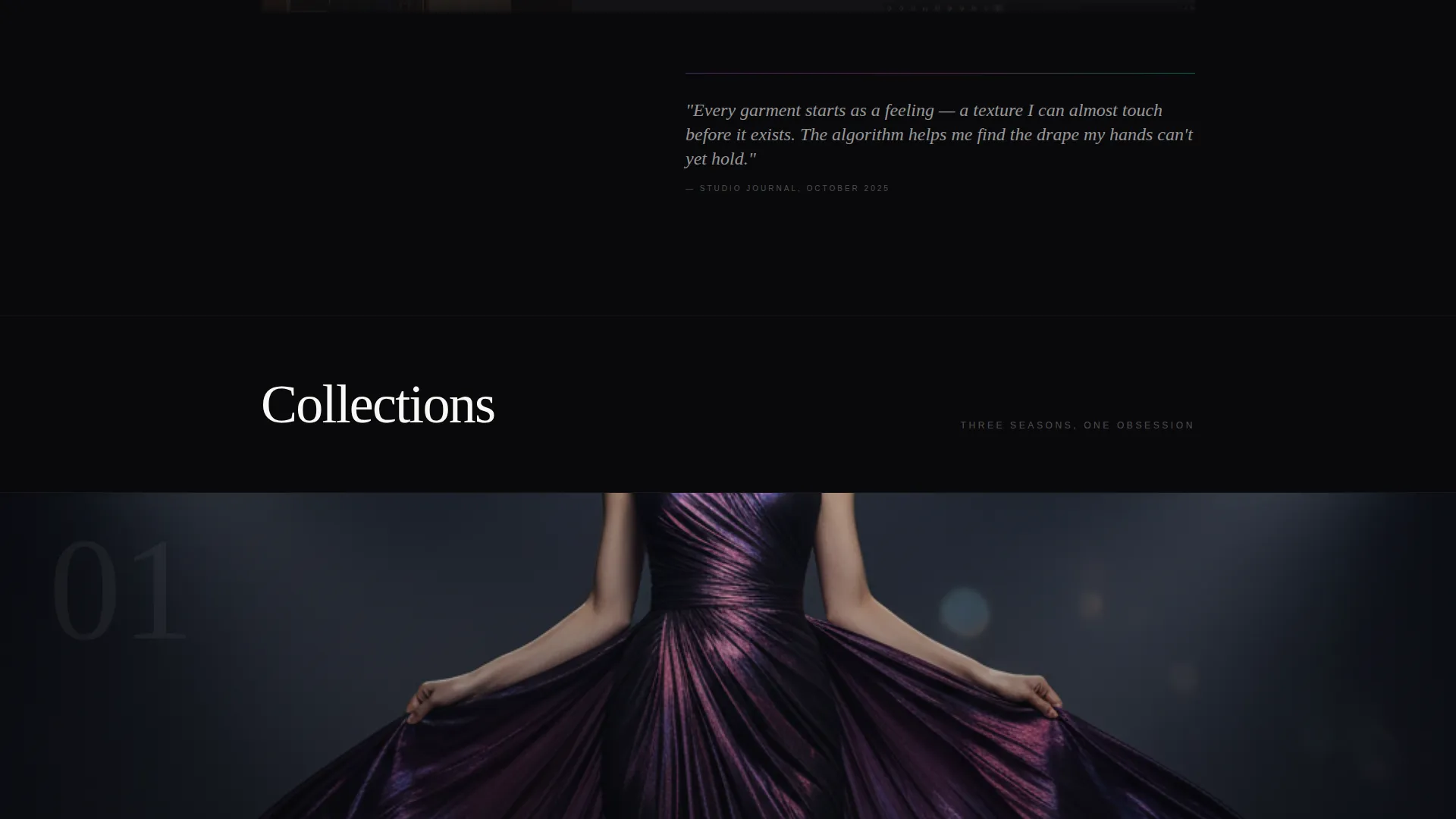 Fashion Designer Portfolio Portfolio Website Template