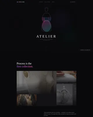 Fashion Designer Portfolio Portfolio Website Template