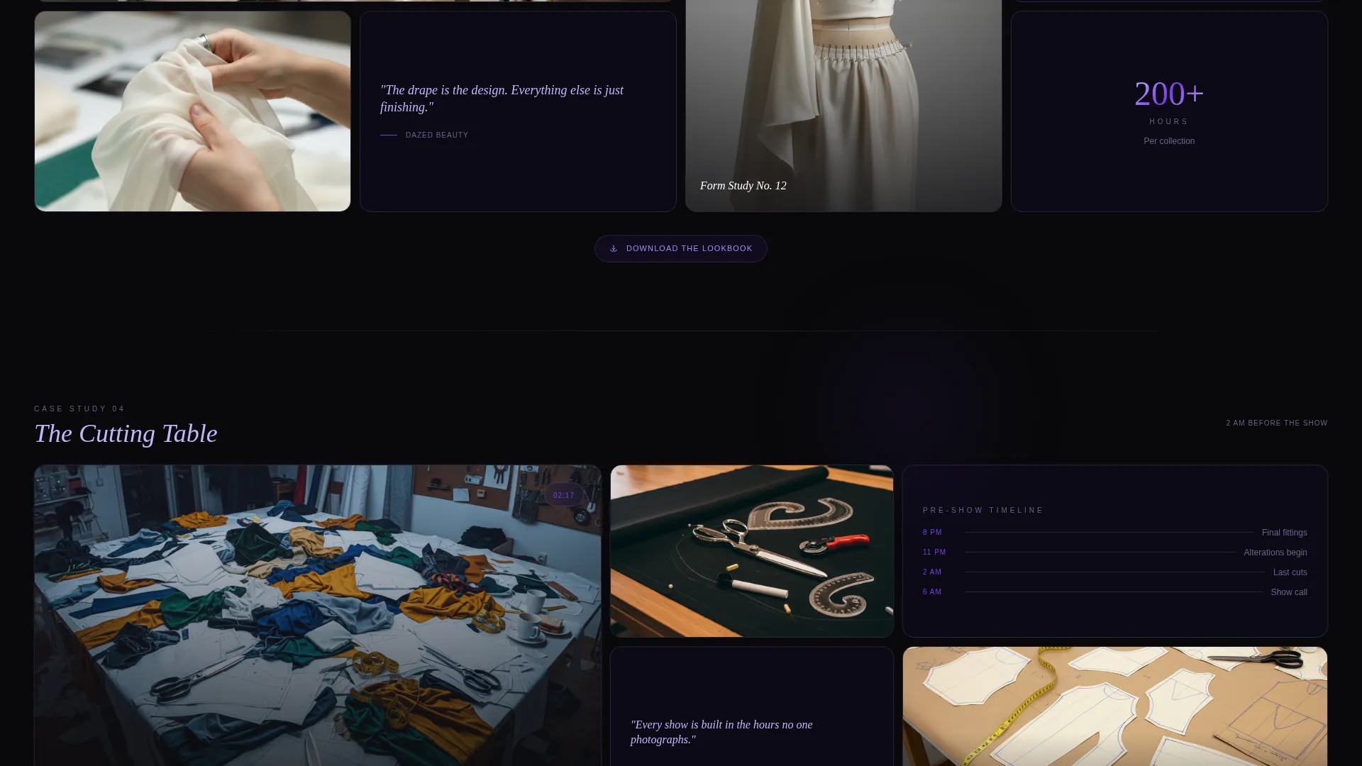Fashion Designer Portfolio Specialist Portfolio Website Template
