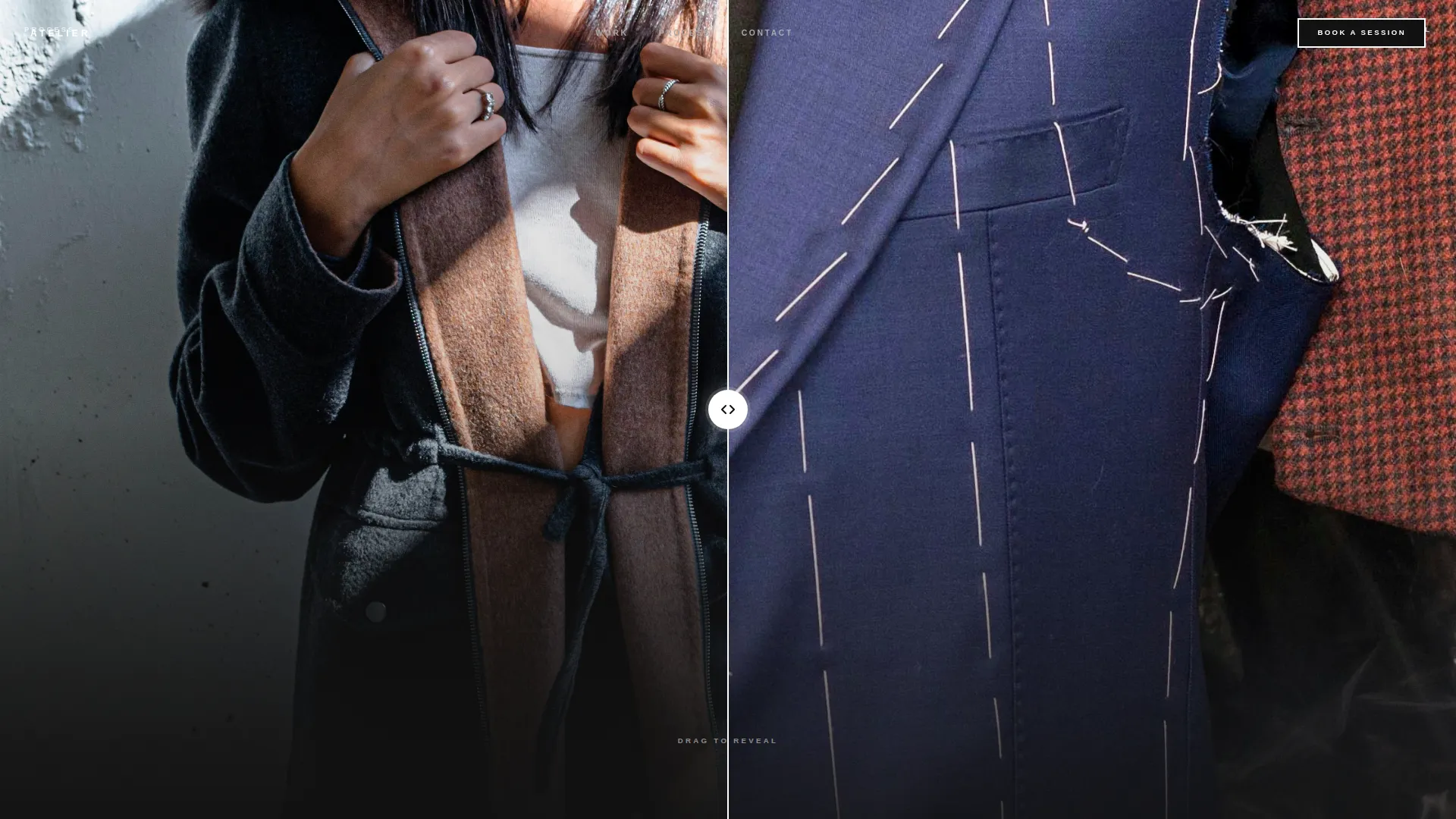 Fashion Designer Portfolio Booking Website Template