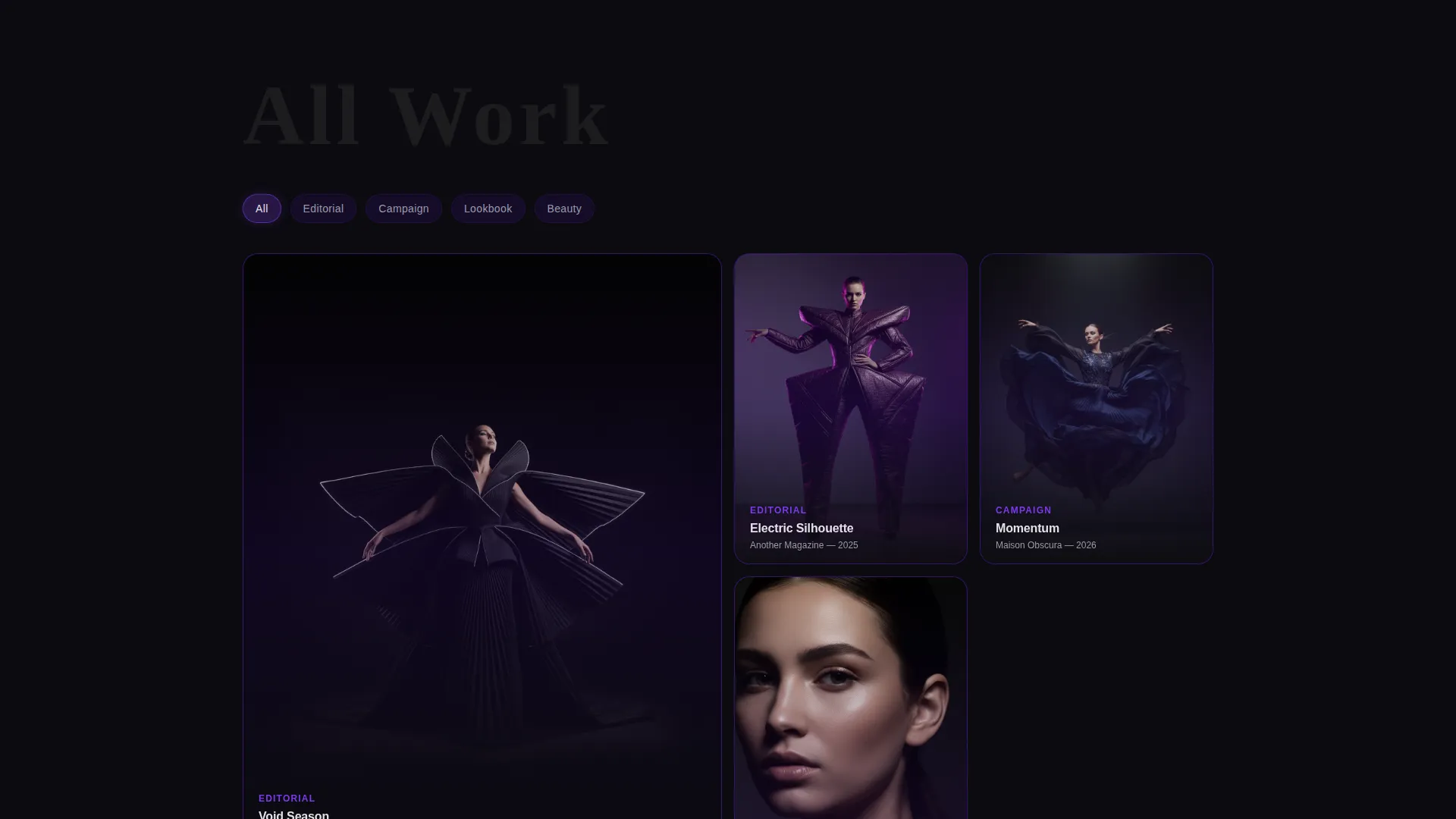 Photography Portfolio Booking Website Template