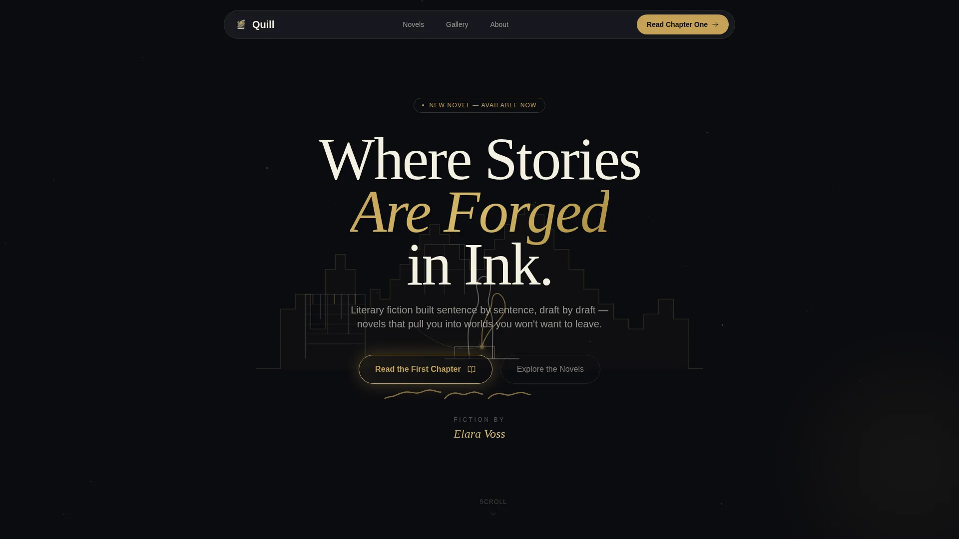 Author & Writer Professional Website Template