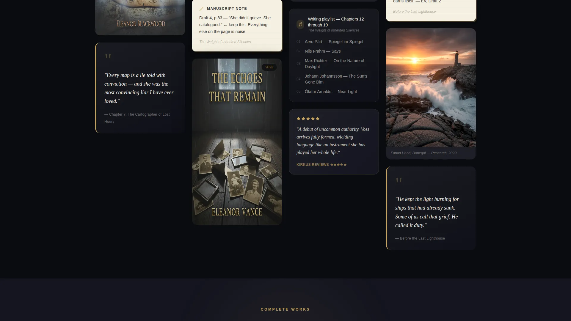 Author & Writer Professional Website Template