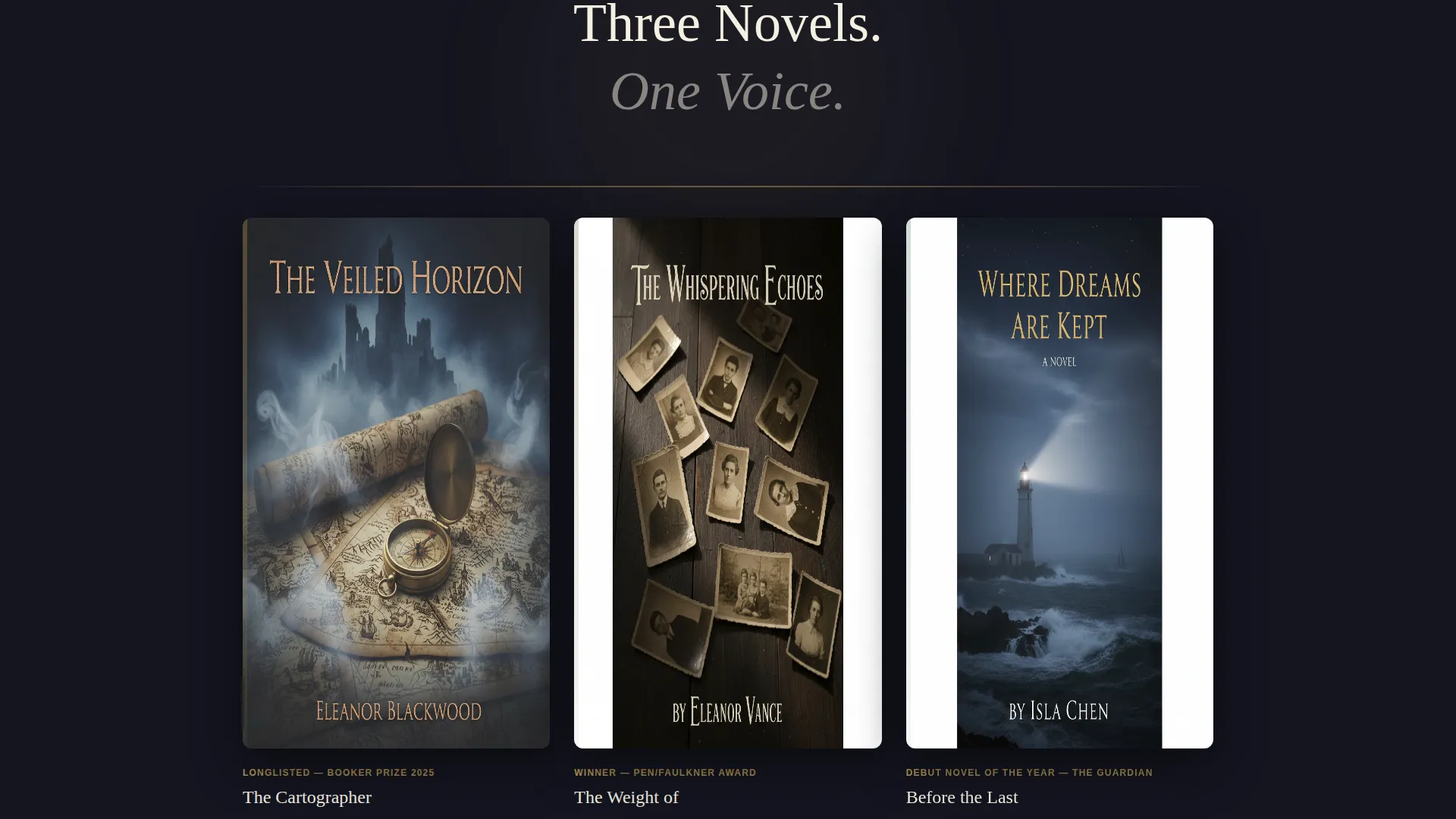 Author & Writer Professional Website Template