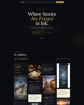 Author & Writer Professional Website Template