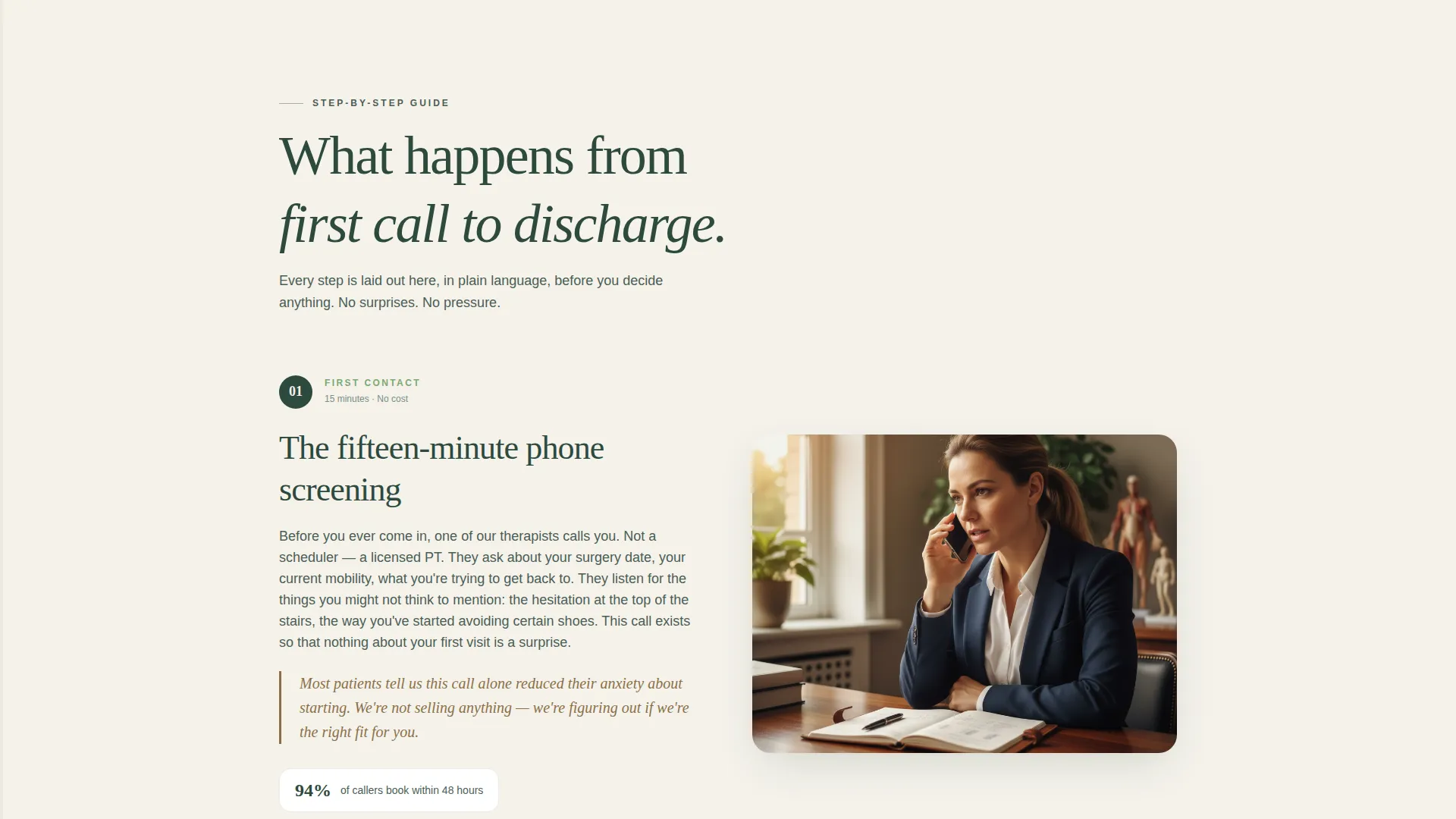 Senior Physical Therapy Landing Page Template