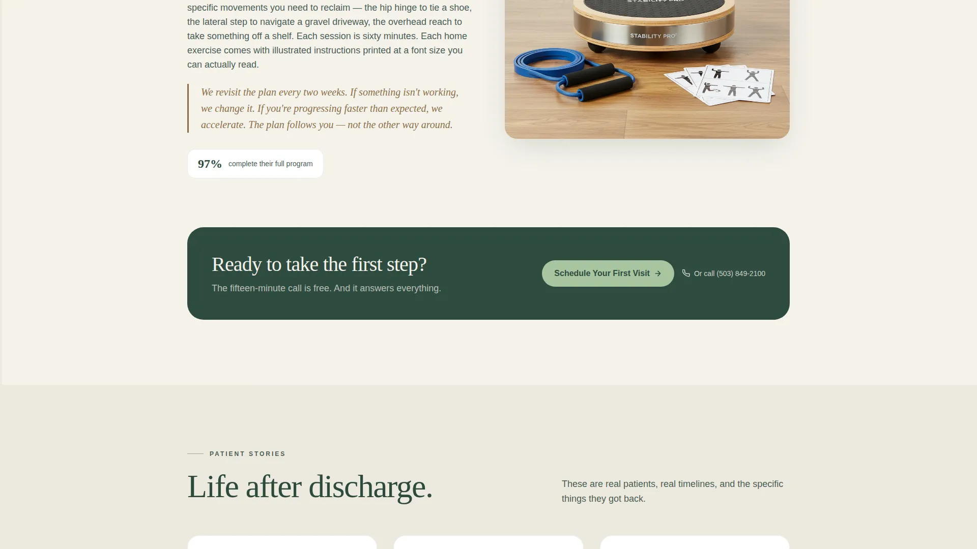Senior Physical Therapy Landing Page Template