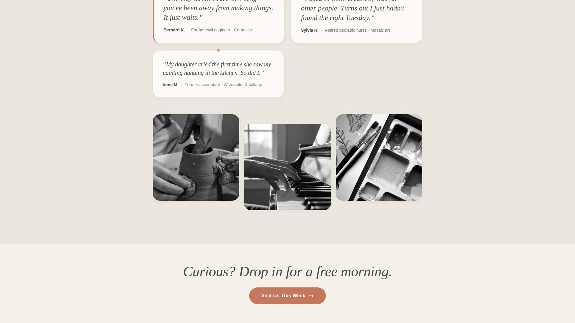 Senior Social Club Landing Page Template