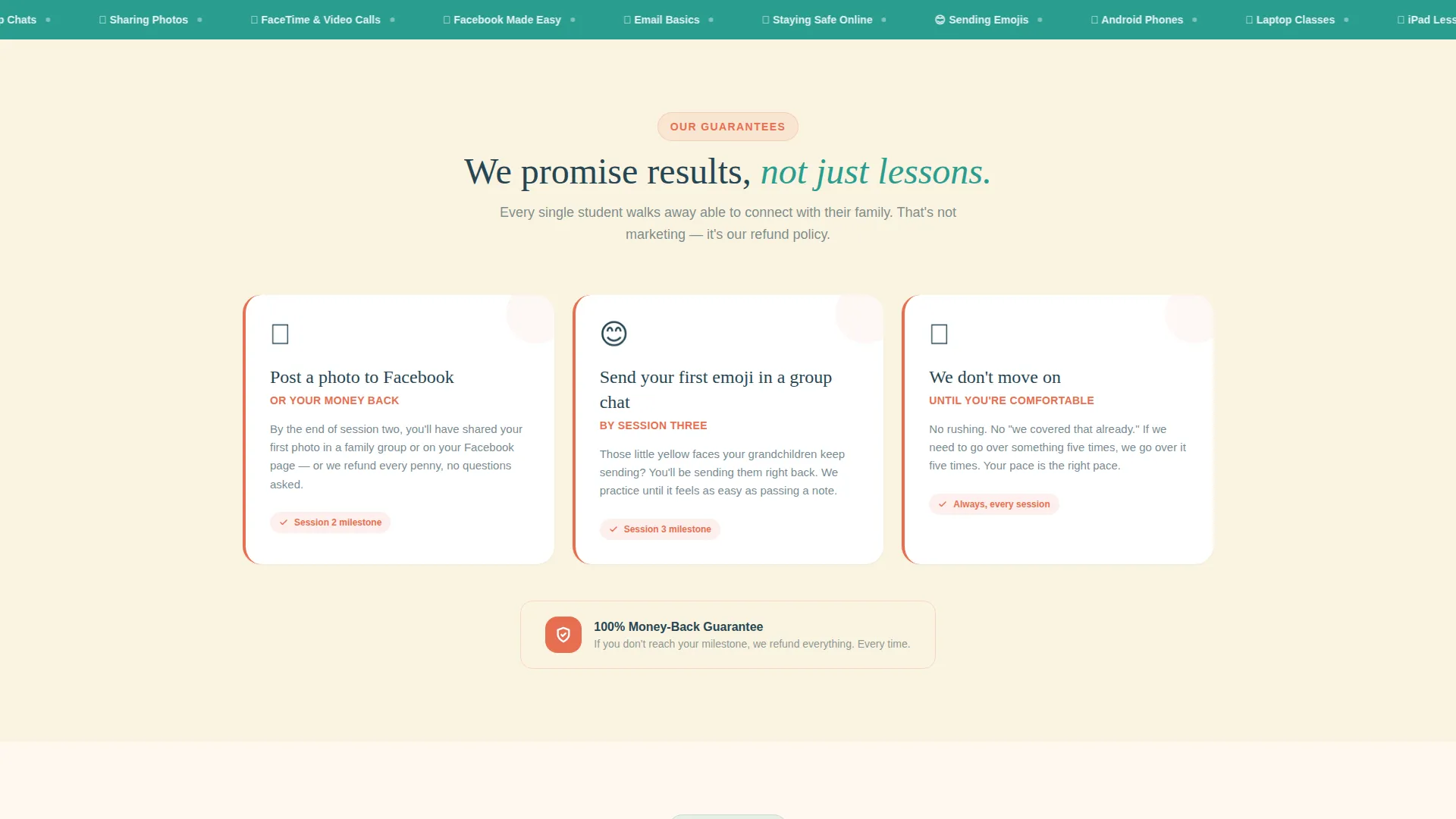Senior Social Media Training Landing Page Template