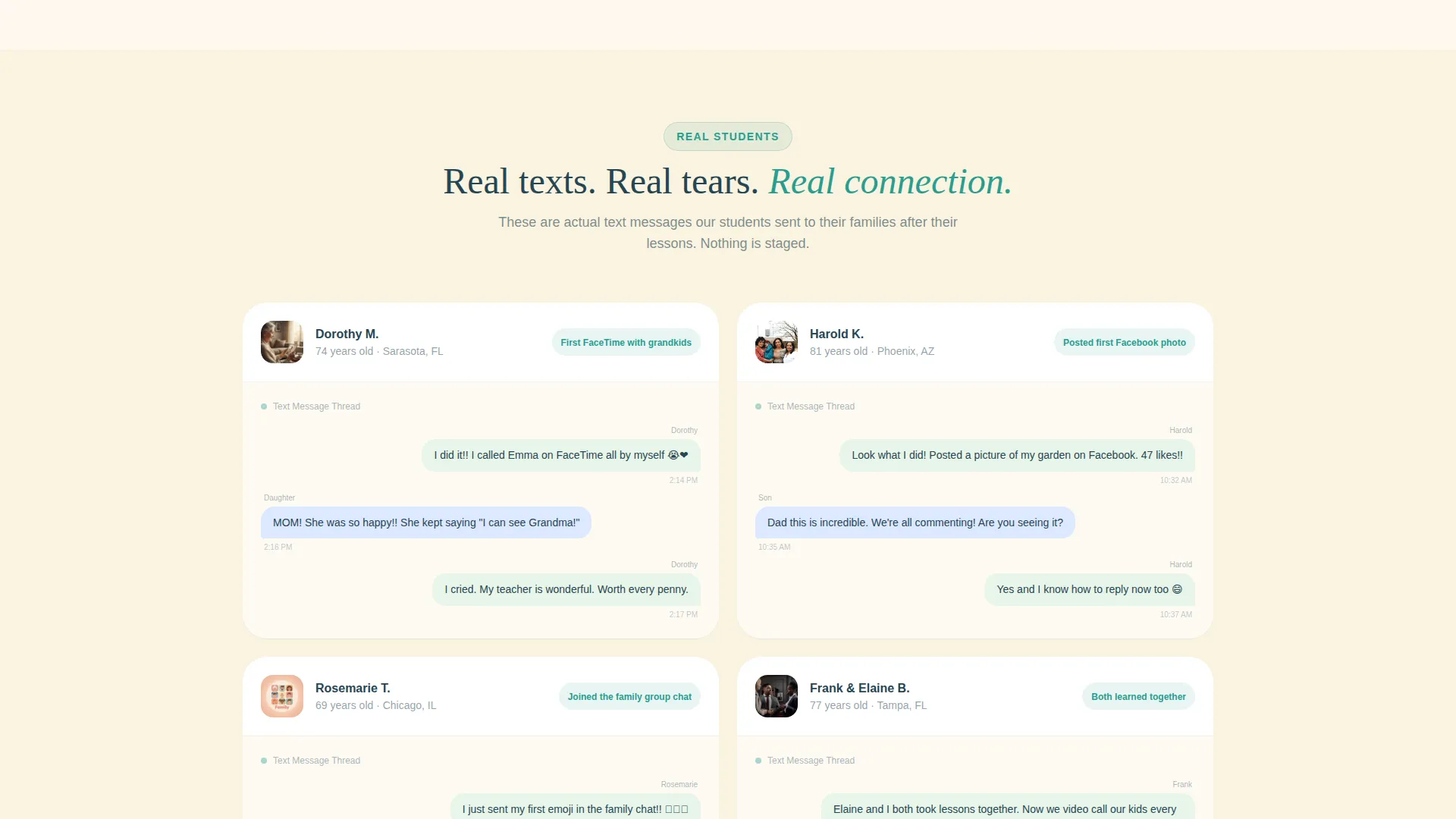 Senior Social Media Training Landing Page Template