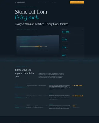 Industrial Natural Stone Landing Page Template