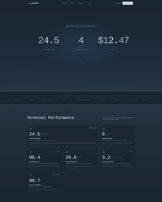 LNG Terminal & Trading Landing Page Template