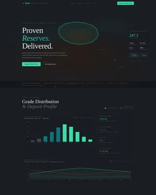 Manganese Mining Dashboard Landing Page Template