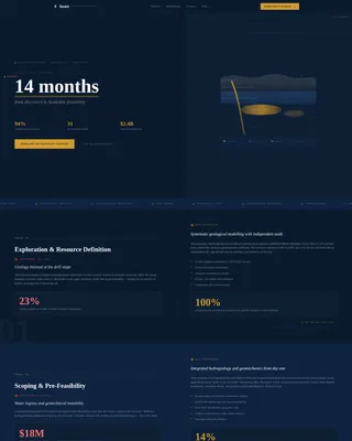 Mining Consulting Landing Page Template