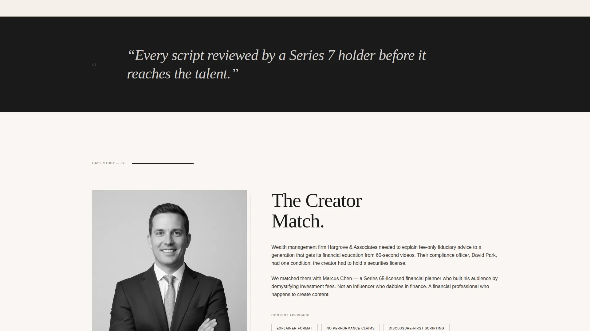 Fintech Influencer Agency Landing Page Template